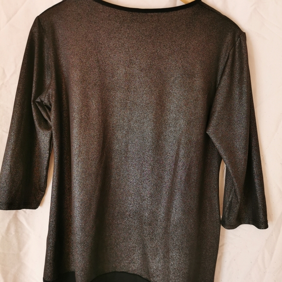 Shimmer top,loose fit, med,3/4 sleeve - Picture 2 of 4